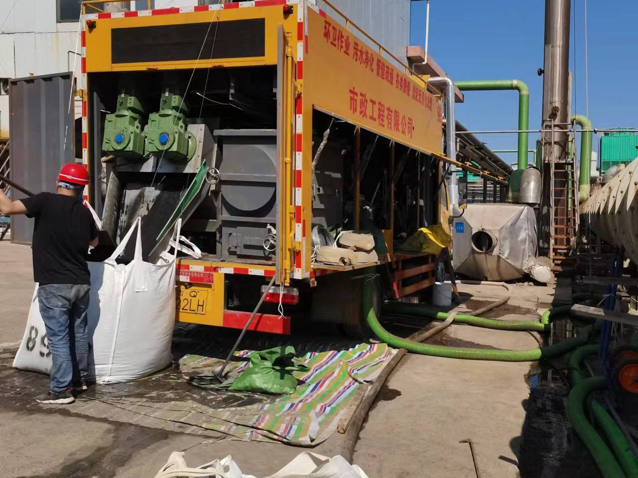 尼木淤泥压干处理